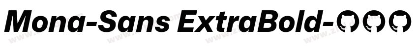 Mona-Sans ExtraBold字体转换